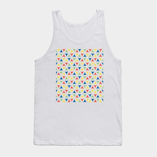 Colorful Flower of life pattern Tank Top by kallyfactory